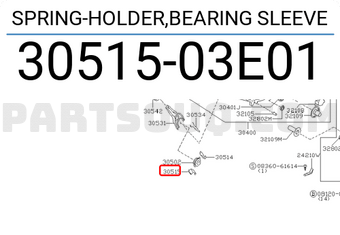 Nissan 3051503E01 SPRING-HOLDER,BEARING SLEEVE