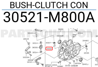 Nissan 30521M800A BUSH-CLUTCH CON
