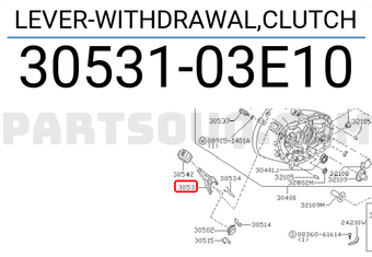 Nissan 3053103E10 LEVER-WITHDRAWAL,CLUTCH