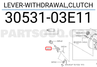 Nissan 3053103E11 LEVER-WITHDRAWAL,CLUTCH