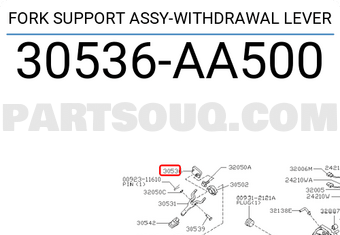 Nissan 30536AA500 FORK SUPPORT ASSY-WITHDRAWAL LEVER