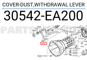 Nissan 30542EA200 COVER-DUST,WITHDRAWAL LEVER