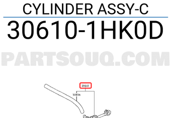 Nissan 306101HK0D CYLINDER ASSY-C