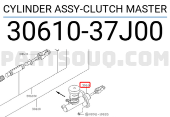 Nissan 3061037J00 CYLINDER ASSY-CLUTCH MASTER