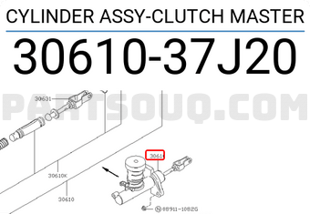 Nissan 3061037J20 CYLINDER ASSY-CLUTCH MASTER