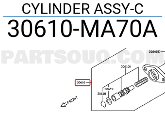 Nissan 30610MA70A CYLINDER ASSY-C