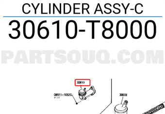 Nissan 30610T8000 CYLINDER ASSY-C