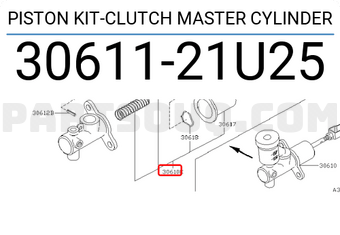 Nissan 3061121U25 PISTON KIT-CLUTCH MASTER CYLINDER