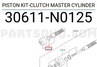 Nissan 30611N0125 PISTON KIT-CLUTCH MASTER CYLINDER