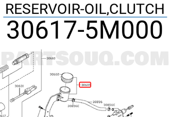 Nissan 306175M000 RESERVOIR-OIL,CLUTCH