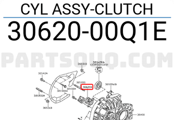 Nissan 3062000Q1E CYL ASSY-CLUTCH