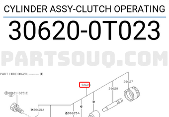 Nissan 306200T023 CYLINDER ASSY-CLUTCH OPERATING