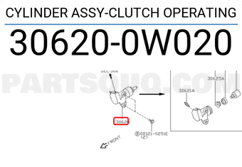 Nissan 306200W020 CYLINDER ASSY-CLUTCH OPERATING