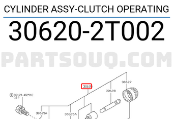 Nissan 306202T002 CYLINDER ASSY-CLUTCH OPERATING