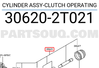 Nissan 306202T021 CYLINDER ASSY-CLUTCH OPERATING