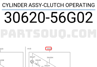 Nissan 3062056G02 CYLINDER ASSY-CLUTCH OPERATING