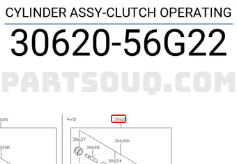 Nissan 3062056G22 CYLINDER ASSY-CLUTCH OPERATING
