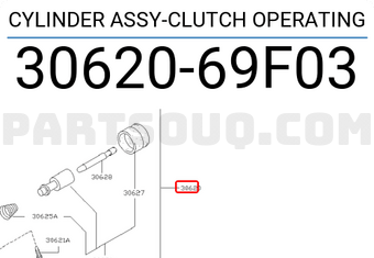 Nissan 3062069F03 CYLINDER ASSY-CLUTCH OPERATING