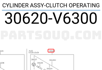 Nissan 30620V6300 CYLINDER ASSY-CLUTCH OPERATING