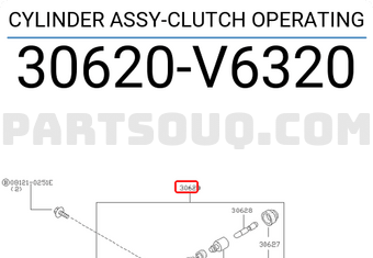 Nissan 30620V6320 CYLINDER ASSY-CLUTCH OPERATING