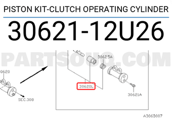Nissan 3062112U26 PISTON KIT-CLUTCH OPERATING CYLINDER