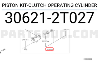 Nissan 306212T027 PISTON KIT-CLUTCH OPERATING CYLINDER