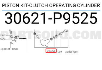 Nissan 30621P9525 PISTON KIT-CLUTCH OPERATING CYLINDER