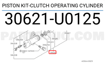 Nissan 30621U0125 PISTON KIT-CLUTCH OPERATING CYLINDER