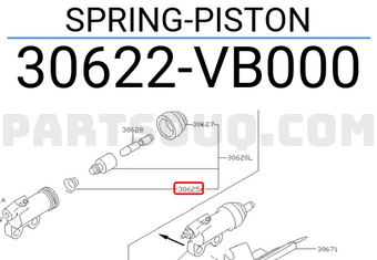 Nissan 30622VB000 SPRING-PISTON