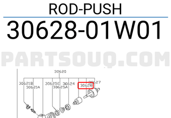 Nissan 3062801W01 ROD-PUSH