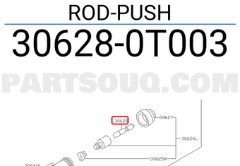 Nissan 306280T003 ROD-PUSH