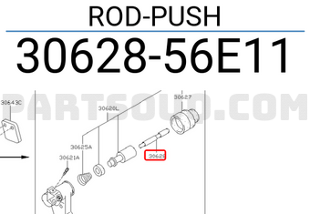 Nissan 3062856E11 ROD-PUSH