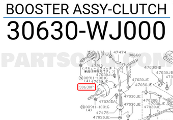 ゆこ様オーダーページ BOOSTER ASSY-CLUTCH 30630WJ000 | Nissan Parts