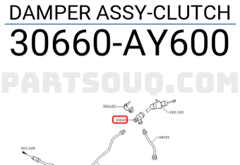 Nissan 30660AY600 DAMPER ASSY-CLUTCH