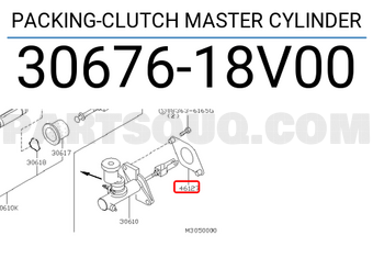 Nissan 3067618V00 PACKING-CLUTCH MASTER CYLINDER