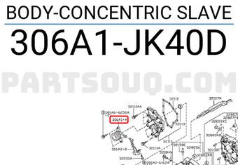 Nissan 306A1JK40D BODY-CONCENTRIC SLAVE