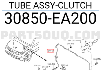 Nissan 30850EA200 TUBE ASSY-CLUTCH