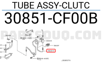 Nissan 30851CF00B TUBE ASSY-CLUTC