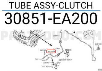 Nissan 30851EA200 TUBE ASSY-CLUTCH