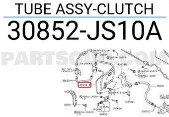 Nissan 30852JS10A TUBE ASSY-CLUTCH