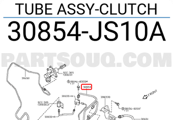 Nissan 30854JS10A TUBE ASSY-CLUTCH