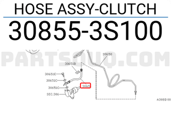 Nissan 308553S100 HOSE ASSY-CLUTCH