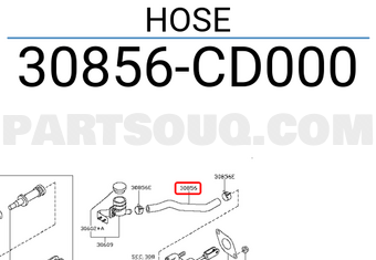 Nissan 30856CD000 HOSE