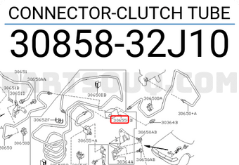 Nissan 3085832J10 CONNECTOR-CLUTCH TUBE