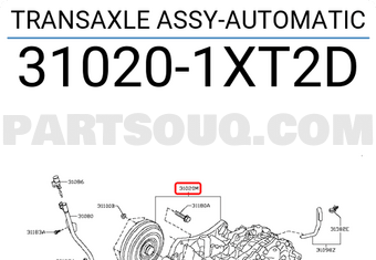 Nissan 310201XT2D TRANSAXLE ASSY-AUTOMATIC