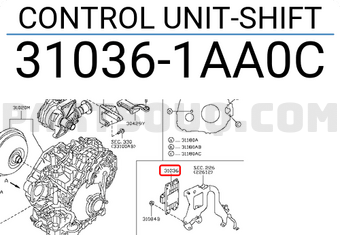 Nissan 310361AA0C CONTROL UNIT-SHIFT