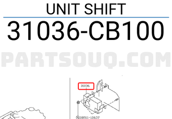 Nissan 31036CB100 UNIT SHIFT