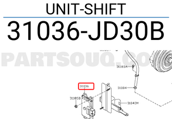 Nissan 31036JD30B UNIT-SHIFT