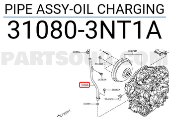 Nissan 310803NT1A PIPE ASSY-OIL CHARGING