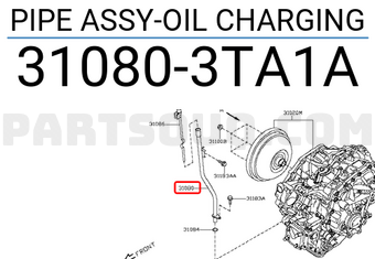 Nissan 310803TA1A PIPE ASSY-OIL CHARGING